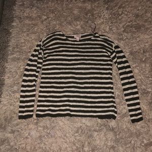 Sweater olive green and creme